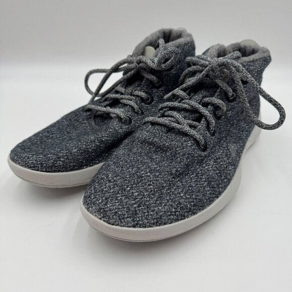 Allbirds Gray Mizzle Hi Top Merino Wool Sneaker Mens Size 10 Comfortable - Picture 1 of 8